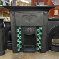 281TC_1653_Art_Nouveau_Tiled_Combination_Fireplace