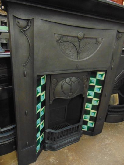 281TC_1653_Art_Nouveau_Tiled_Combination_Fireplace