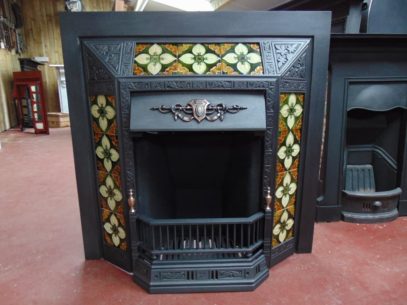 Victorian Tiled Insert inc tiles - 1703TI - The Antique Fireplace Company