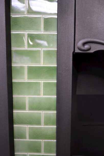 Edwardian Art Nouveau Tiled Fireplace 1745TC - Oldfireplaces