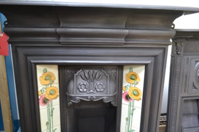 Late Victorian Tiled Fireplace 1780TC