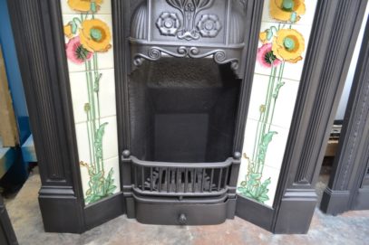 Late Victorian Tiled Fireplace 1780TC