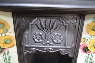 Late Victorian Tiled Fireplace 1780TC