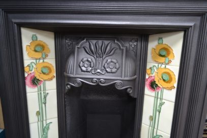 Late Victorian Tiled Fireplace 1780TC