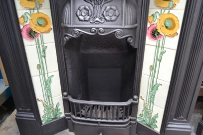 Late Victorian Tiled Fireplace 1780TC