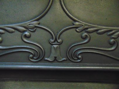 046MC_1830_Art_Nouveau_Cast_Iron_Fireplace