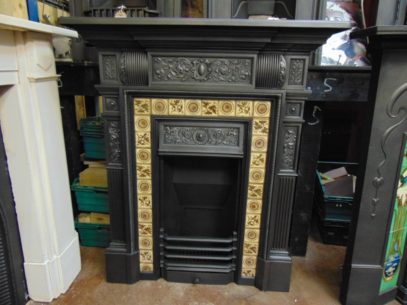 155TC_1375_Victorian_Arts_&_Crafts_Tiled_Fireplace