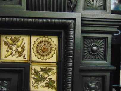 155TC_1375_Victorian_Arts_&_Crafts_Tiled_Fireplace