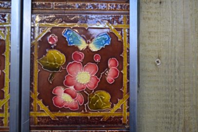 Victorian Butterfly Fireplace Tiles V036