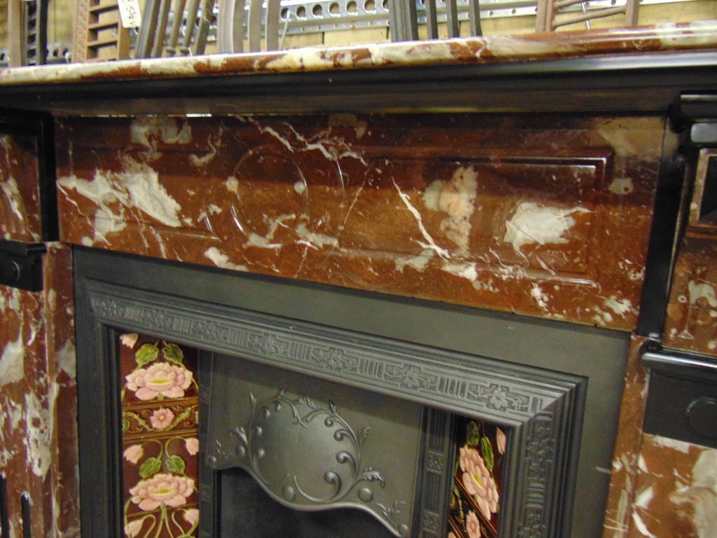 Antique Marble Fireplace - 1878MS - Old Fireplaces