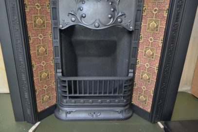 Victorian Art Nouveau Tiled Insert 1858TI - Oldfireplaces