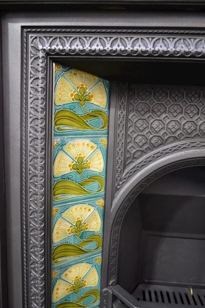Victorian Arched Tiled Insert 1906TI - Oldfireplaces