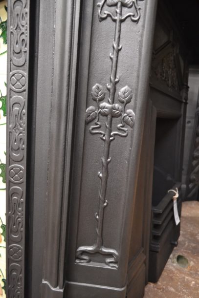 Art Nouveau Cast Iron Surround 1907CS Old Fireplaces