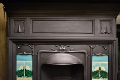 265TC_1914_Original_Art_Nouveau_Tiled_Combination_Fireplace