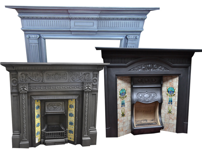 Antique Cast Iron Fire Surrounds