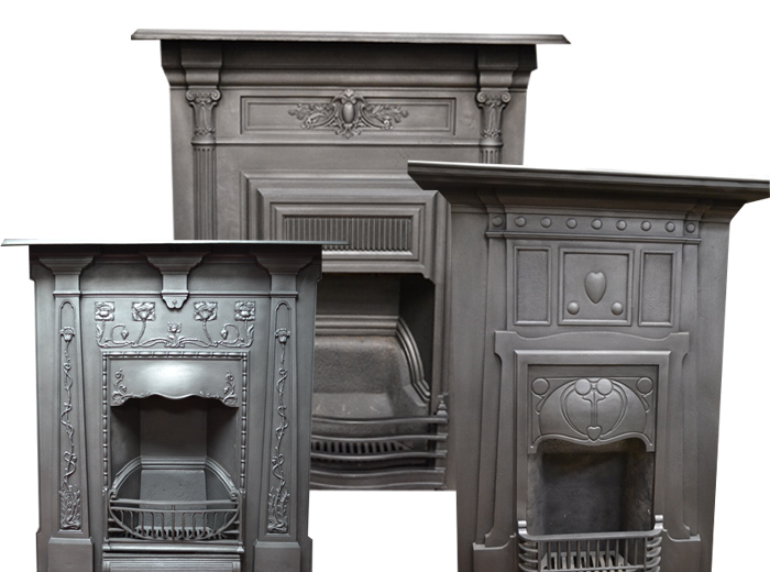 Large Combination Antique Fireplaces