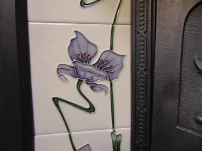 Lilac Reproduction Fireplace Tiles R005