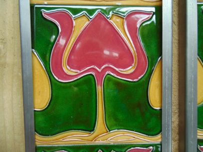 Art Nouveau Style Reproduction Fireplace Tiles R010 Antique Fireplace Company