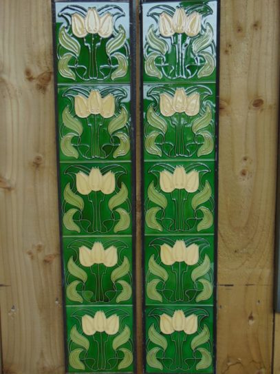 Art Nouveau Style Reproduction Fireplace Tiles R013