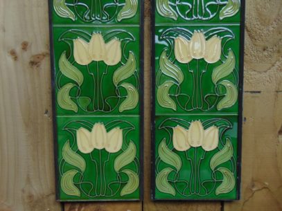 Art Nouveau Style Reproduction Fireplace Tiles R013 Antique Fireplace Company