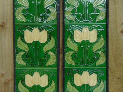 Art Nouveau Style Reproduction Fireplace Tiles R013 Antique Fireplace Company