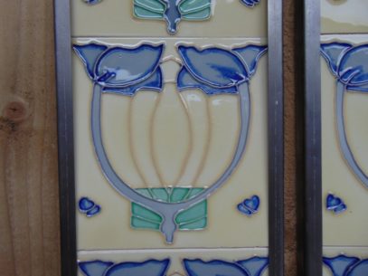 Art Nouveau Style Reproduction Fireplace Tiles R039 Antique Fireplace Company