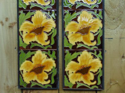 Victorian Style Reproduction Fireplace Tiles R041 Oldfireplaces