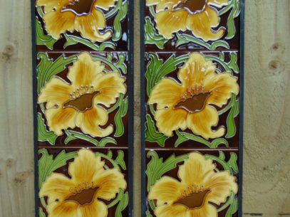Victorian Style Reproduction Fireplace Tiles R041 Oldfireplaces