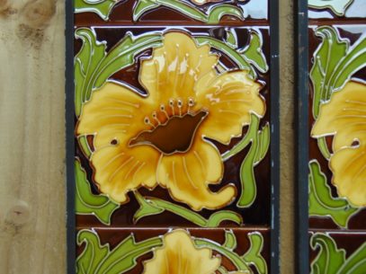 Victorian Style Reproduction Fireplace Tiles R041 Oldfireplaces