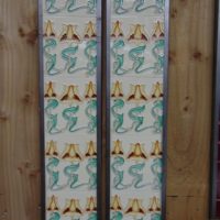 Art Nouveau Styled Reproduction Fireplace Tiles R050 Antique Fireplace Company