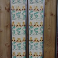 Art Nouveau Styled Reproduction Fireplace Tiles R050 Antique Fireplace Company