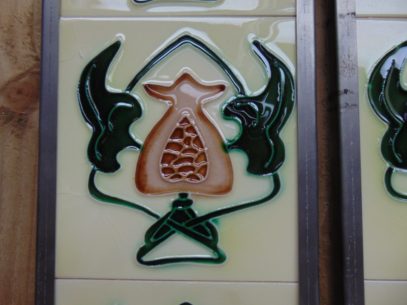 Art Nouveau Styled Reproduction Fireplace Tiles R053 Oldfireplaces