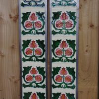 Art Nouveau Styled Reproduction Fireplace Tiles R055 Oldfireplaces