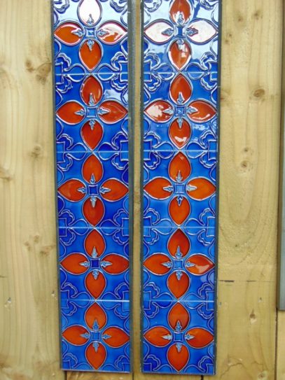 Art Nouveau Styled Reproduction Fireplace Tiles R058 Antique Fireplace Company