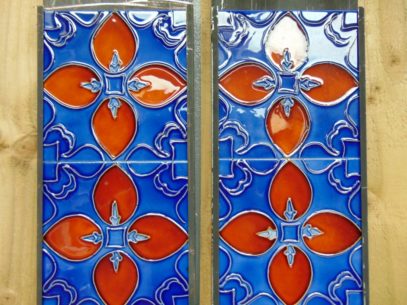 Art Nouveau Styled Reproduction Fireplace Tiles R058 Antique Fireplace Company