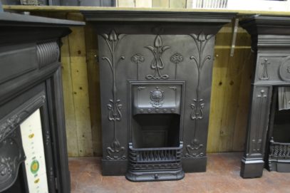 Art Nouveau Fireplace 1974LC - Antique Fireplace Co