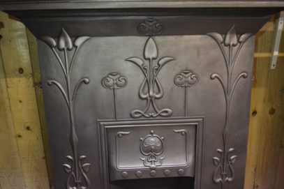 Art Nouveau Fireplace 1974LC - Antique Fireplace Co