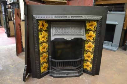 Victorian Tiled Fireplace Insert - 1972TI - The Antique Fireplace Company