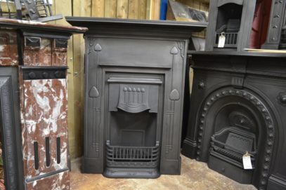 Art Nouveau Cast Iron Fireplace 1992LC Antique Fireplace Company