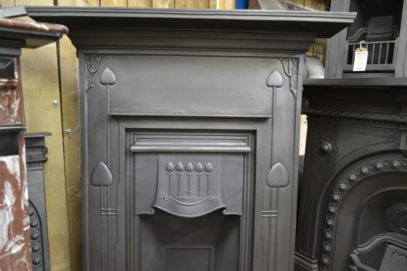 Art Nouveau Cast Iron Fireplace 1992LC Antique Fireplace Company