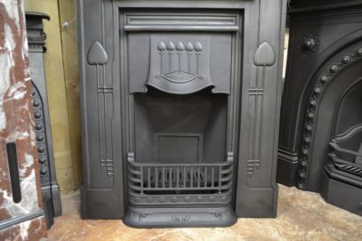 Art Nouveau Cast Iron Fireplace 1992LC Antique Fireplace Company