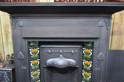 Art Nouveau Tiled Combination Fireplace 2007TC - Oldfireplaces