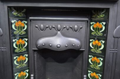 Art Nouveau Tiled Combination Fireplace 2007TC - Oldfireplaces