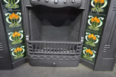 Art Nouveau Tiled Combination Fireplace 2007TC - Oldfireplaces