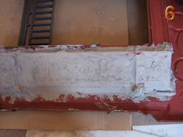 Tiles fixed with plaster - Antique Fireplace Fitting