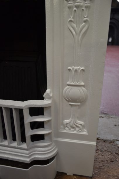 Painted Art Nouveau Bedroom Fireplace 2026B Antique Fireplaces.