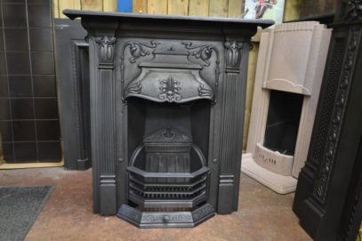 Pair of Victorian Art Nouveau Fireplaces 2050MC Antique Fireplace Company.