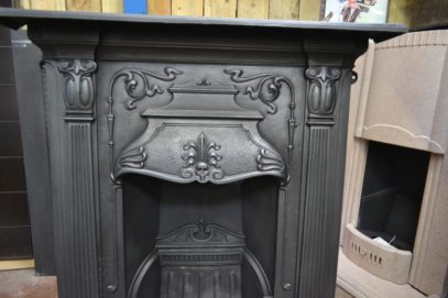 Pair of Victorian Art Nouveau Fireplaces 2050MC Antique Fireplace Company.