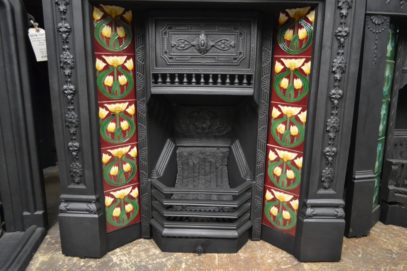 Victorian Primrose Tiled Combination Fireplace 2057TC Oldfireplaces