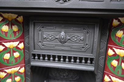 Victorian Primrose Tiled Combination Fireplace 2057TC Oldfireplaces